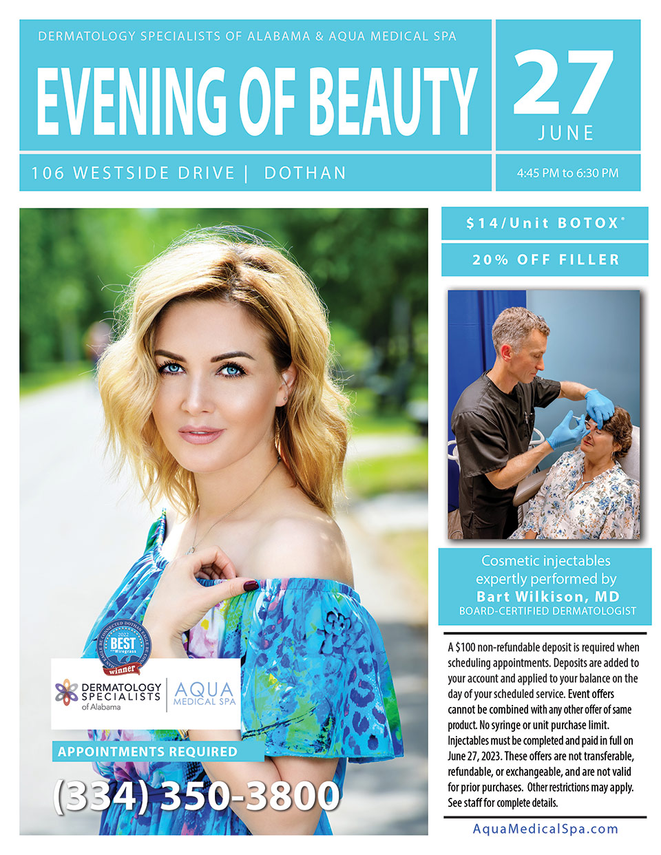 Specials & Events Aqua Medical Spa